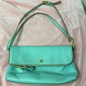 Aqua blue Tory Burch Purse